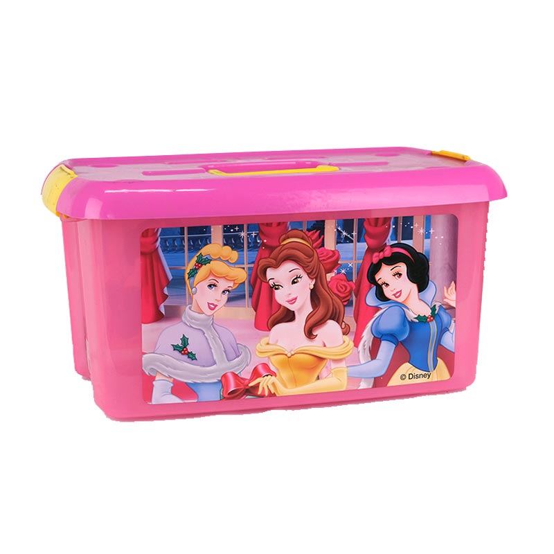 Ящик для хранения с ручкой. Литье под давлением в форме этикетки.