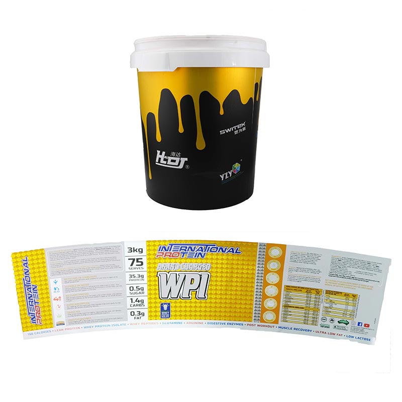 Ведро для хранения покрытия, литье под давлением, этикетка в форме